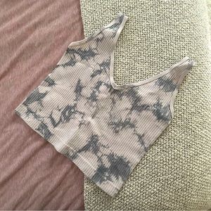 Seamless Ribbed Marble Tank — S